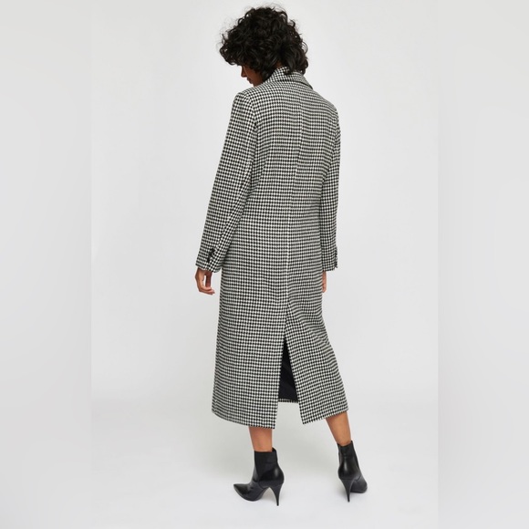 SOLD Double Breasted Houndstooth Coat - Picture 2 of 3